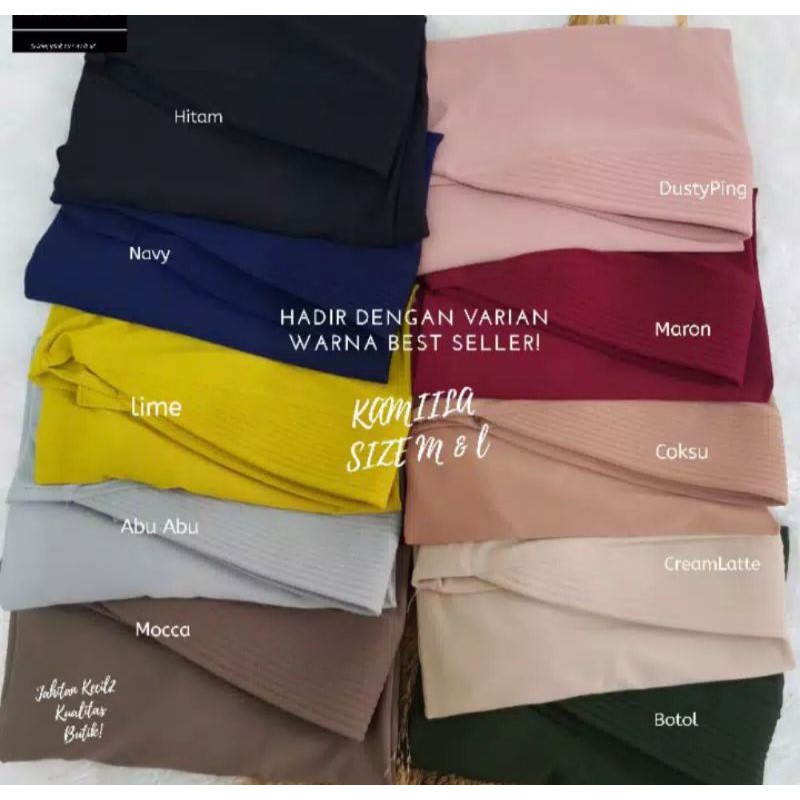 HIJAB INSTANT BERGO PET PREMIUM ANTI TEMBEM UKURAN M-XL