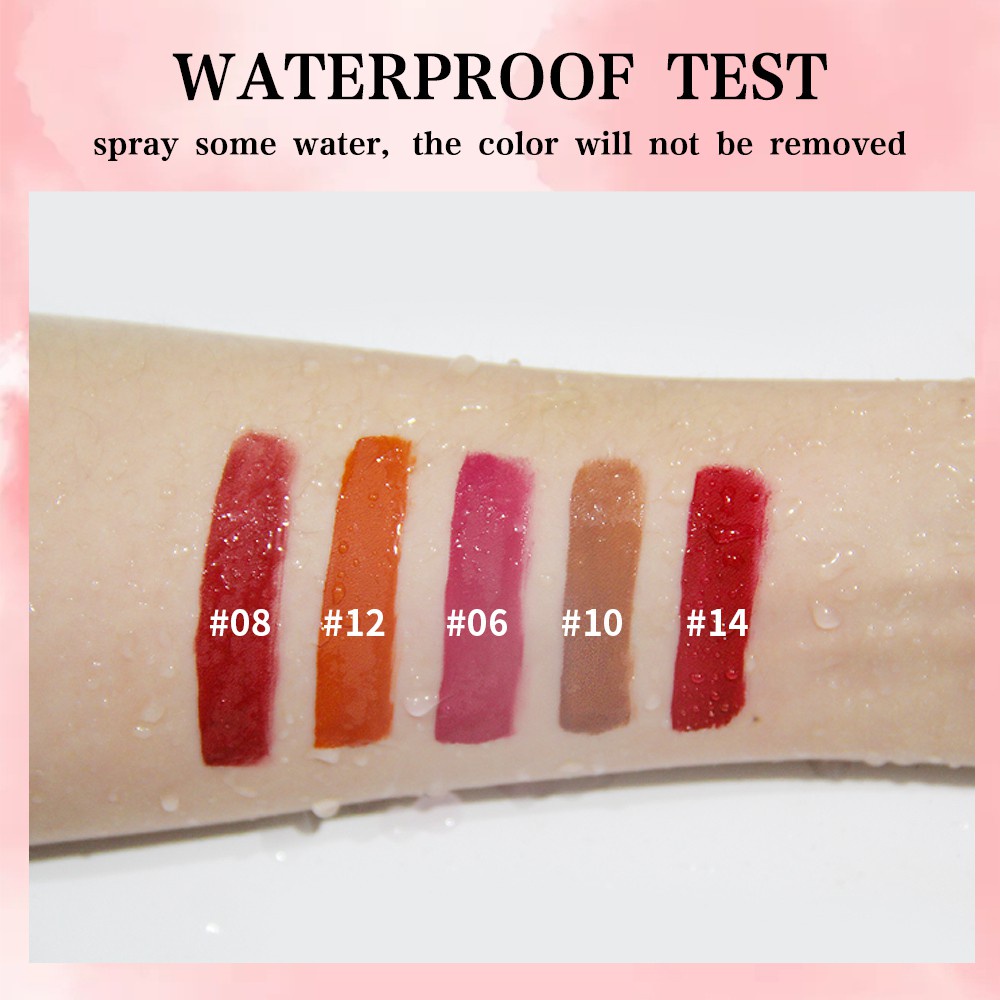 （COD）SANIYE 15 Warna lipstick Tahan air Cair Mini Kapsul Lip Tint Matte Waterproof