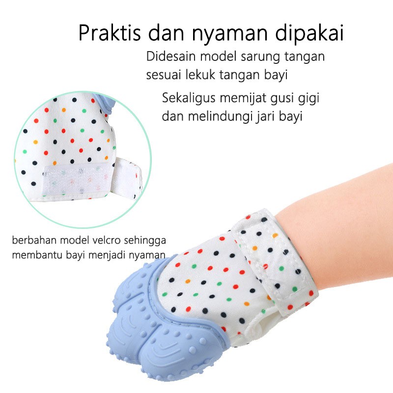 Sarung Tangan Dan Kaos Kaki Bayi   Baby/Sarung Tangan Teether Bayi / Mitten Baby Glove Teether/C 158/C 158