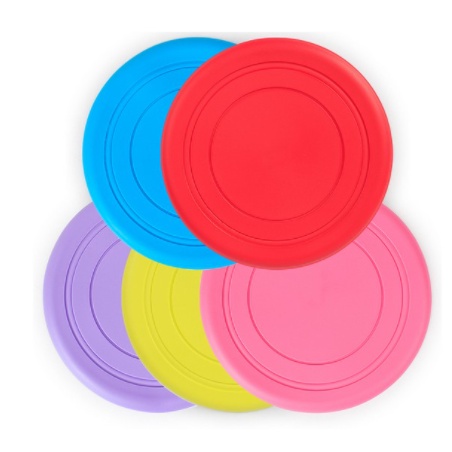 FRISBEE SILIKON RUBBER TERBANG DOG TOYS PET MAINAN HEWAN PIRING