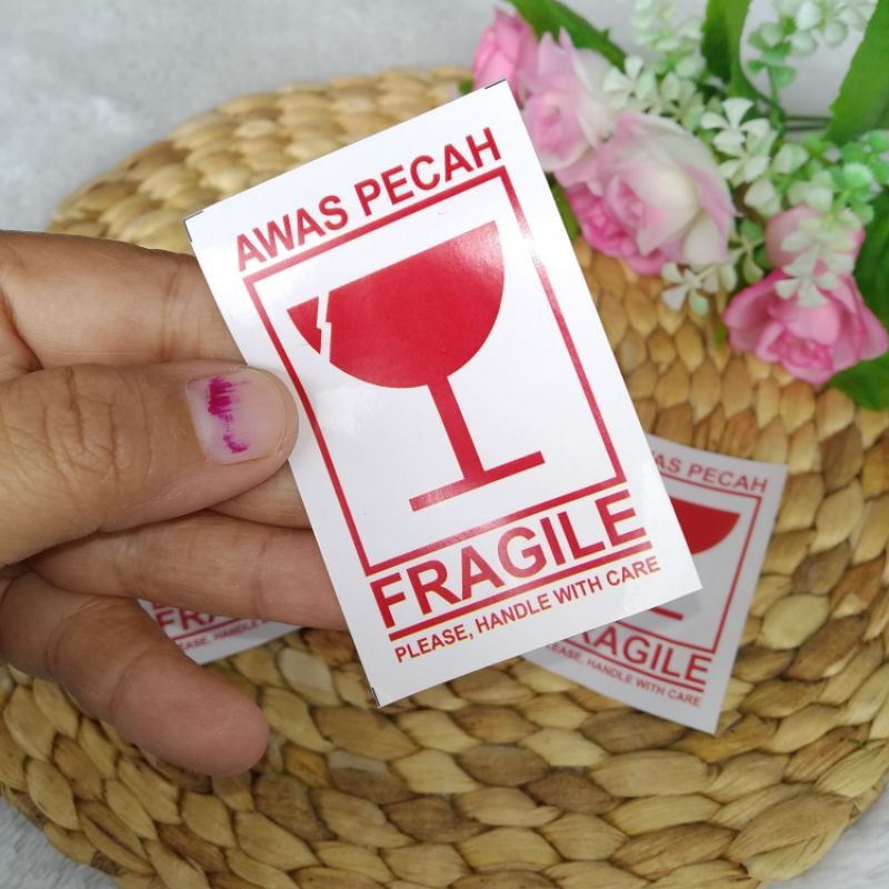 

BISA COD STICKER FRAGILE /STICKER PENGIRIMAN MURAH/STICKER JANGAN DIBANTING