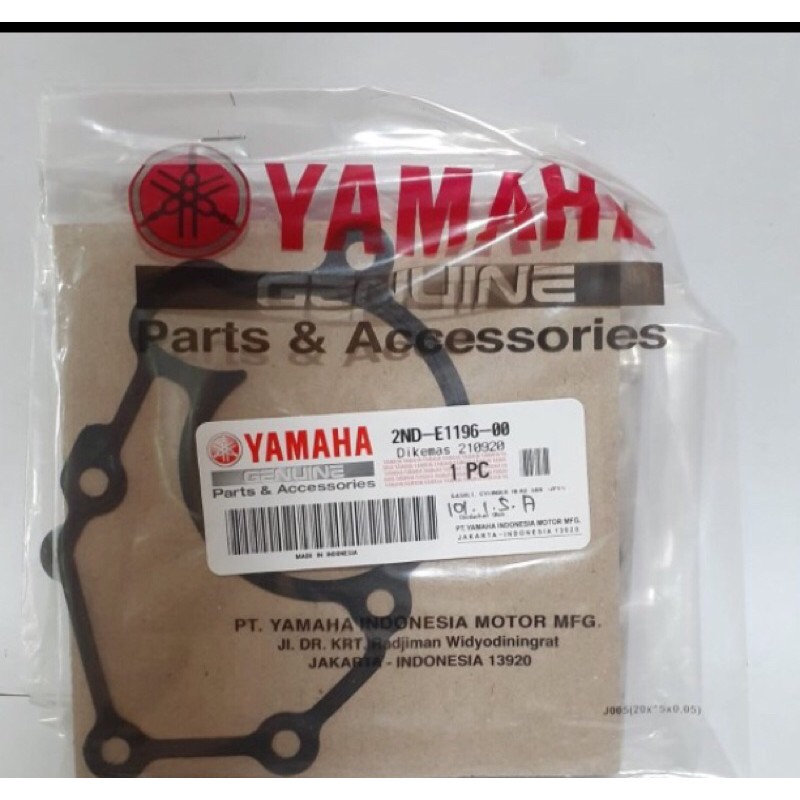 PAKING WATER PUMP VIXION ADVANCE NVA MX KING XABRE ASLI ORI YAMAHA 2ND E1196 00