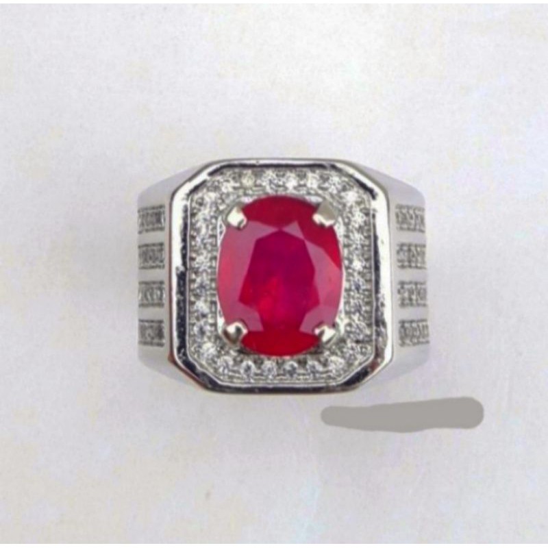 CINCIN PERMATA MERAH DELIMA RUBBY Mozambik, AFRIKA