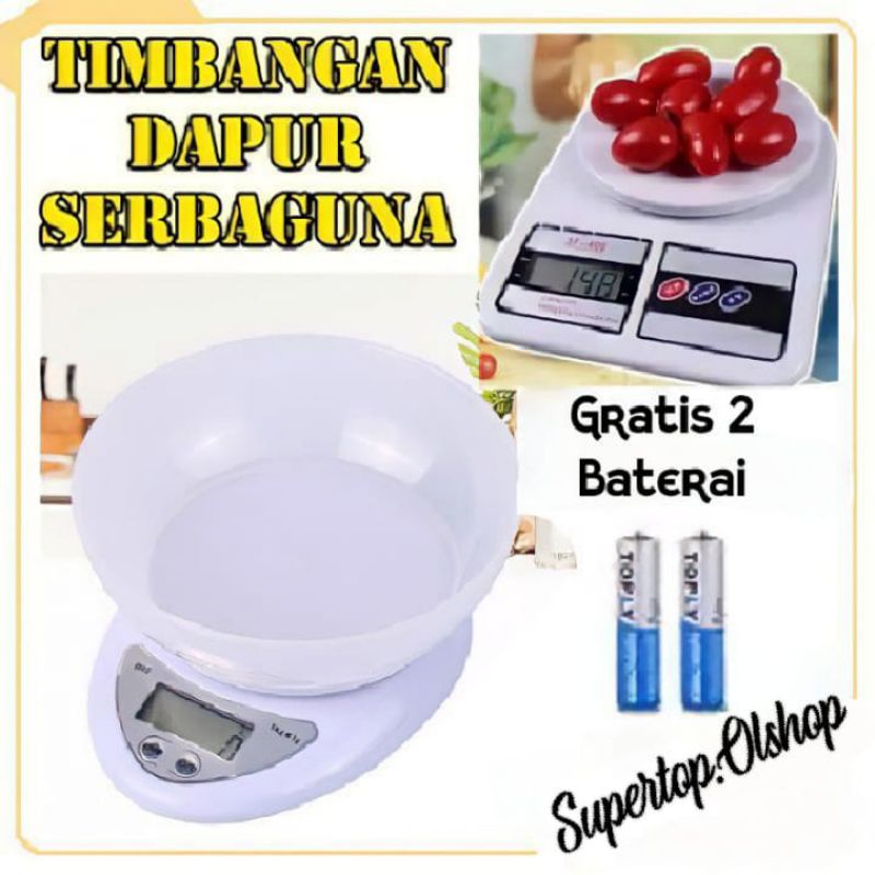 Timbangan Kue Digital Dapur SF400/B05⭐ Supertop ⭐