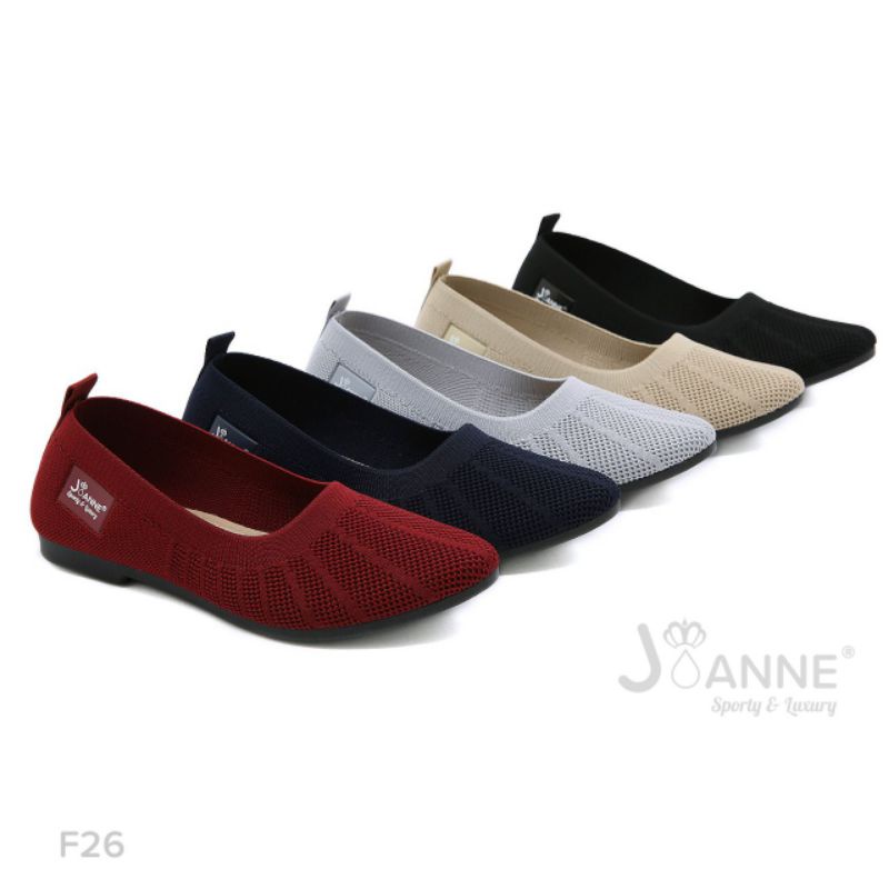 [JOANNE] Sepatu Flyknit Flat Shoes Import Wanita F26 (3psg 1Kg)