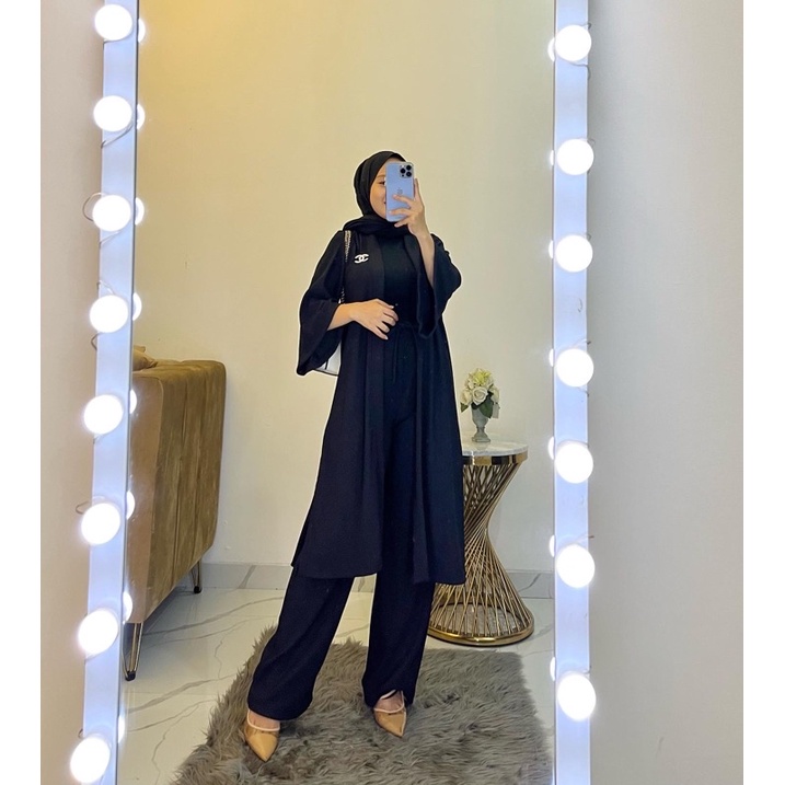 One Set kulot lengan lebar
