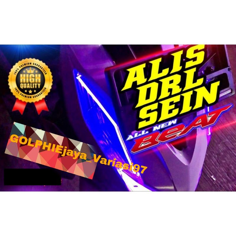 LAMPU ALIS DRL LED ALIS BEAT DELUXE STREET TERBARU 2020 2021 2022 SEPASANG / LAMPU LED ALIS DRL FLEX