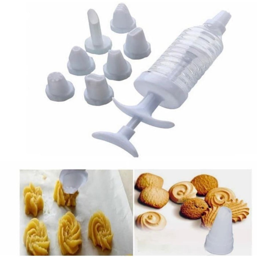 Alat Penghias Kue 8in1 Cake Decoration Penghias Tart Cookies Spuit Icing Pastry Tart Penghias Kue Semprot