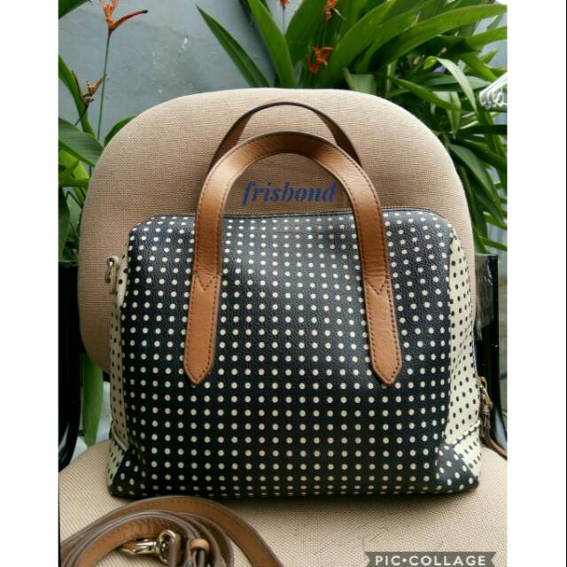 Fossil Sydney Satchel Polka