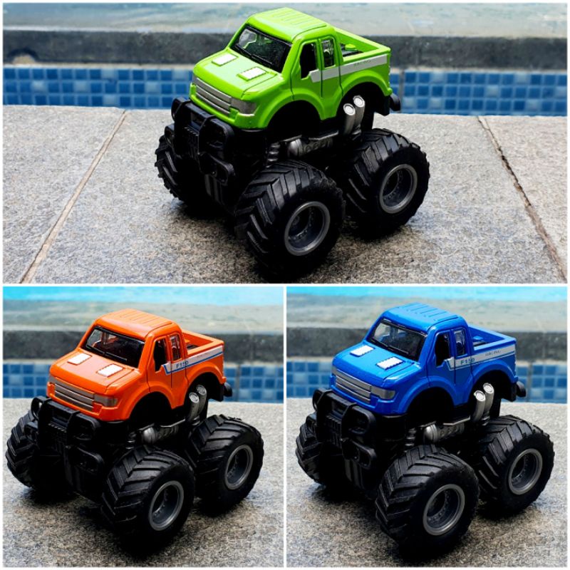 Mainan Mobil Jip Off Road 4 Drive Inertial Bigfoot JEEP Monster Truck Miniatur Diecast Mobil Mobilan