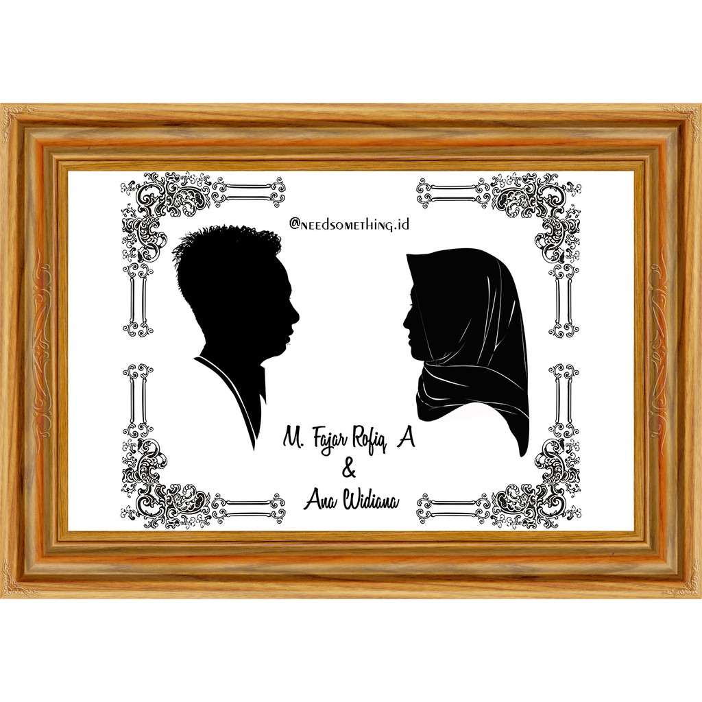 Siluet Couple + Bingkai