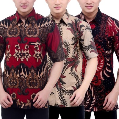 Promo Terbaik Kemeja Batik Pria Lengan Pendek Original Terlaris Di Shopee Ready Seragam