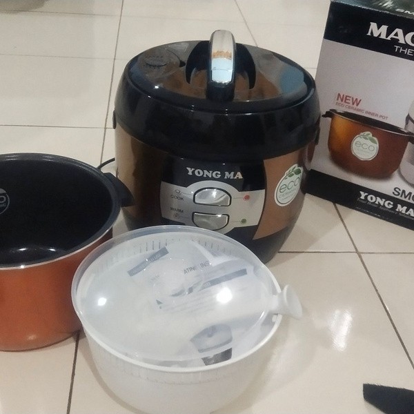 Magic Com / Rice Cooker Yongma YMC 703 Kapasitas 2 Liter Stainless