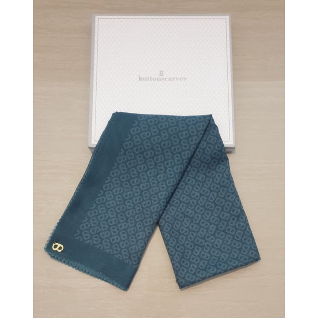 preloved buttonscarves tapis square TEAL