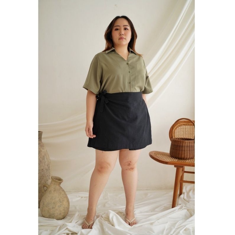 kode 1003 Skort Bigsize Celana Pendek wanita Big Size