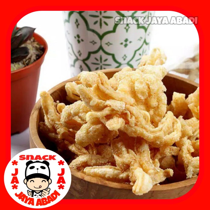 

Siap Krim Kripik Ceker Ayam Asli / Krupuk Kripik Ceker