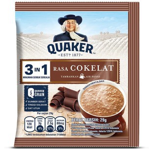 

QUAKER 3 IN 1 CEREAL COKELAT 12X28GR