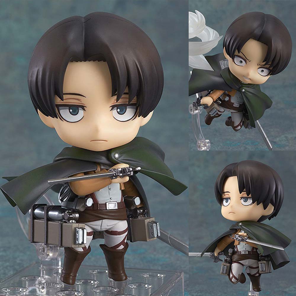 Sweetjohn Mainan Action Figure Levi Ackerman Attack On Titan Untuk Dekorasi Meja