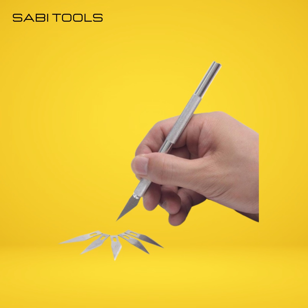 

Pisau Ukir Kayu Seni Hobby / Crafting Art Knife Metal Handle