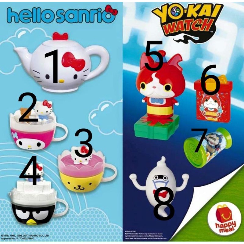 Happy Meal Hellsanrio & YOKAI WATCH