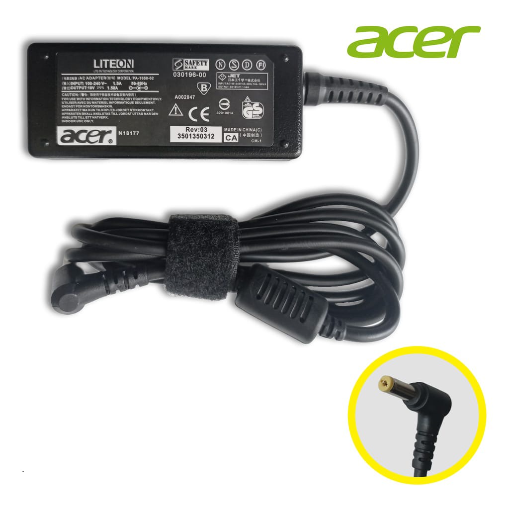 ADAPTOR CHARGER NOTEBOOK ACER 19V 1.58A (5.5X1.7)