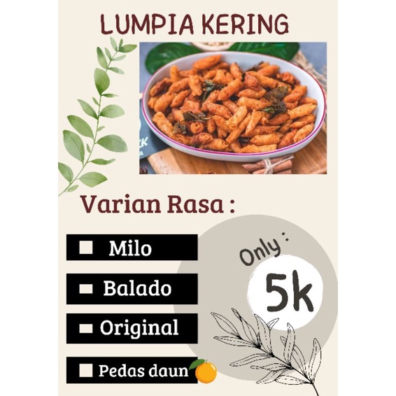 

LUMPIA / Kulpi / Lumring / Lumpia Goreng