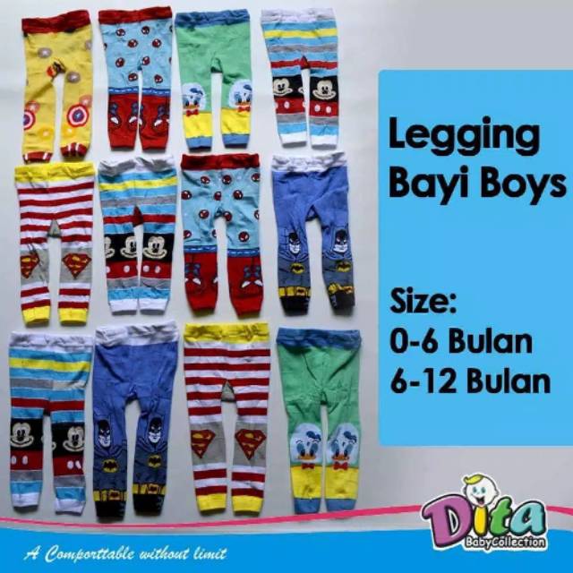 [Perlengkapanbayimurah] isi 4 legging MOTIF Legging busa legging bayi legging cotton rich CR