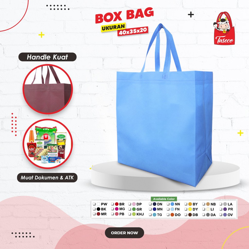 

TASECO Goodie Bag Souvenir Spunbond 100 Gsm Polos Hlb 40X35X20