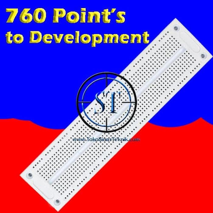 Project Board SYB 130 ( BreadBoard / Bread Board ) Lubang Titik Persegi Lobang PCB