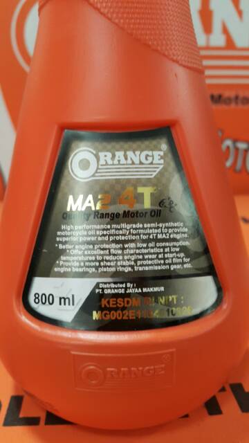 OLI MESIN MOTOR ORANGE / QRANGE 4T PREMIUM 10W-40 800 ML