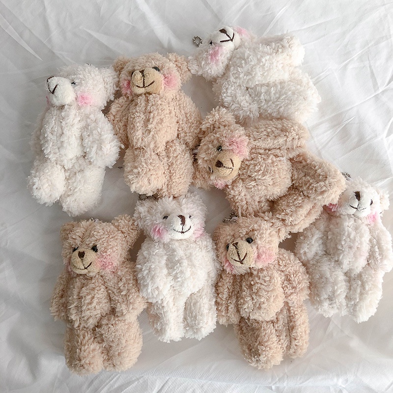 Gantungan Kunci Model Boneka Teddy Bear / Rabbit Lucu Imut Lembut Besar Bahan Plush Gantungan Tas Ransel Sekolah Kerja / Tas Jinjing Jalan Kunci Mobil Motor Bahan Berkualitas Untuk Hadiah / Sovenir