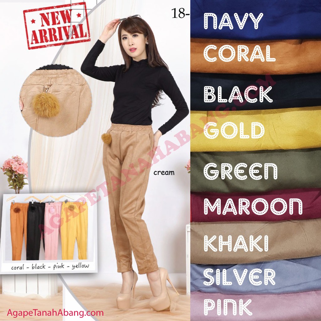 AGP Celana Suede Wanita Panjang Suede Import Wanita AGP Celana Suede Wanita Panjang Suede Import Wanita