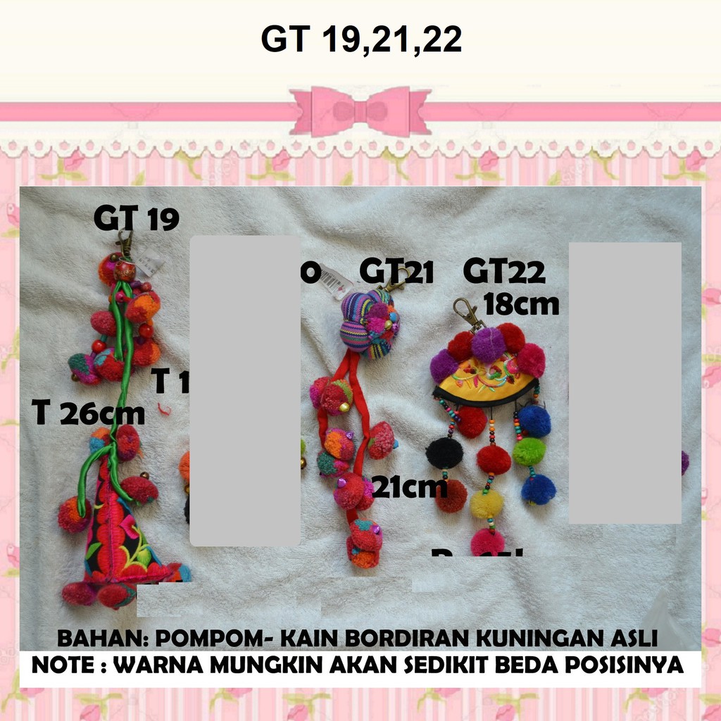 Gantungan Kunci Motor Boneka Lucu dan Unik / Gantungan Kunci Thailand Asli