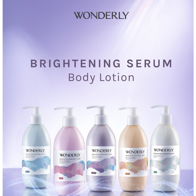 WONDERLY Brightening Serum Body Lotion 300ml / WONDERLY SERUM WAJAH / WONDERLY LOTION BPOM