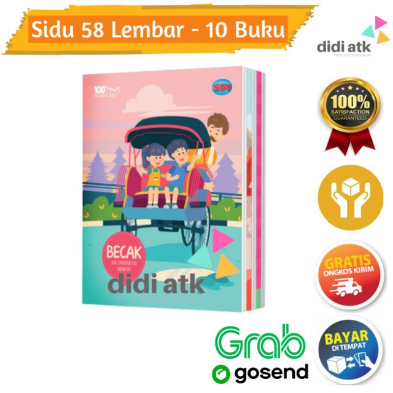 

Buku Tulis Sidu 58 Lembar 10 Buku
