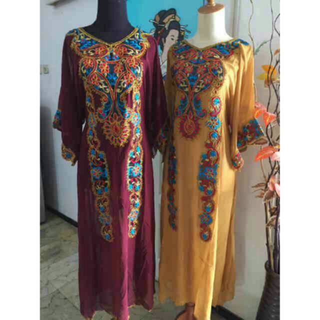 Jual Kaftan Cantik Real Pict | Shopee Indonesia