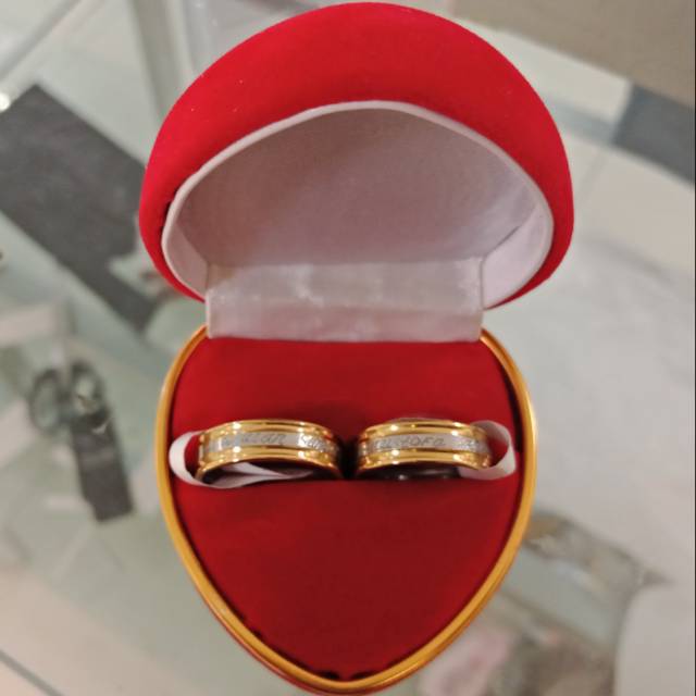 CINCIN SINGLE / COUPLE / UKIR NAMA / KOTAK LOVE
