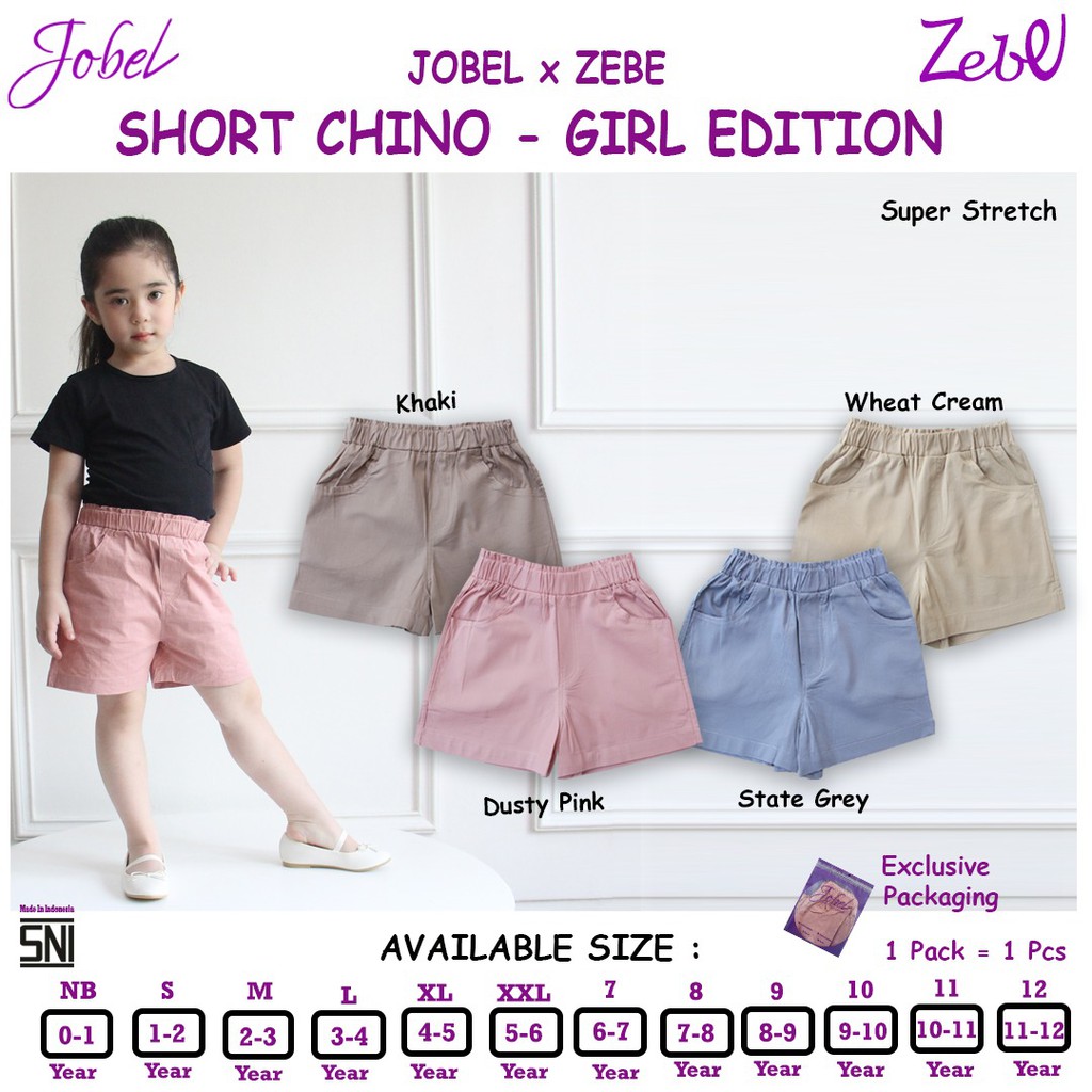 Jobel x Zebe - Shorts Chino Girl edition