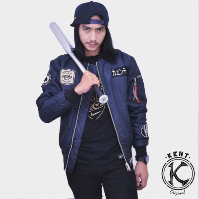 Kent Jaket Bomber Kent Rider BlueBlack (navy)