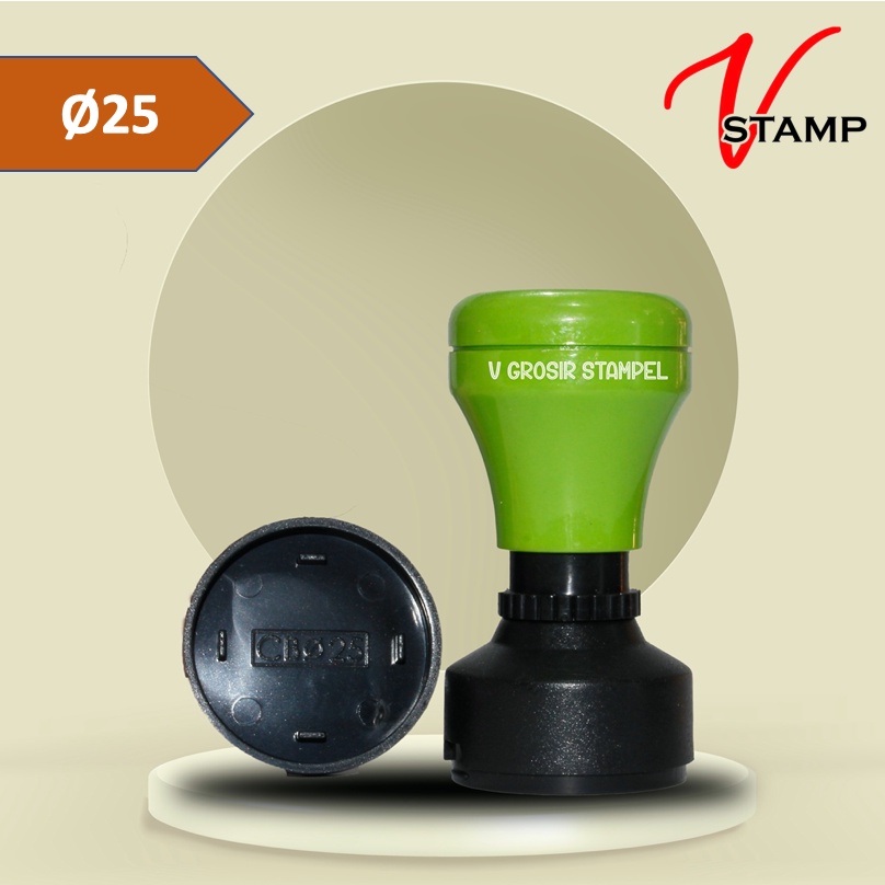 

Gagang Stempel Warna Ukuran Bulat Diameter 25 MM / GROSIR BAHAN STEMPEL FLASH CB D 2,5 CM / GAGANG STEMPEL WARNA