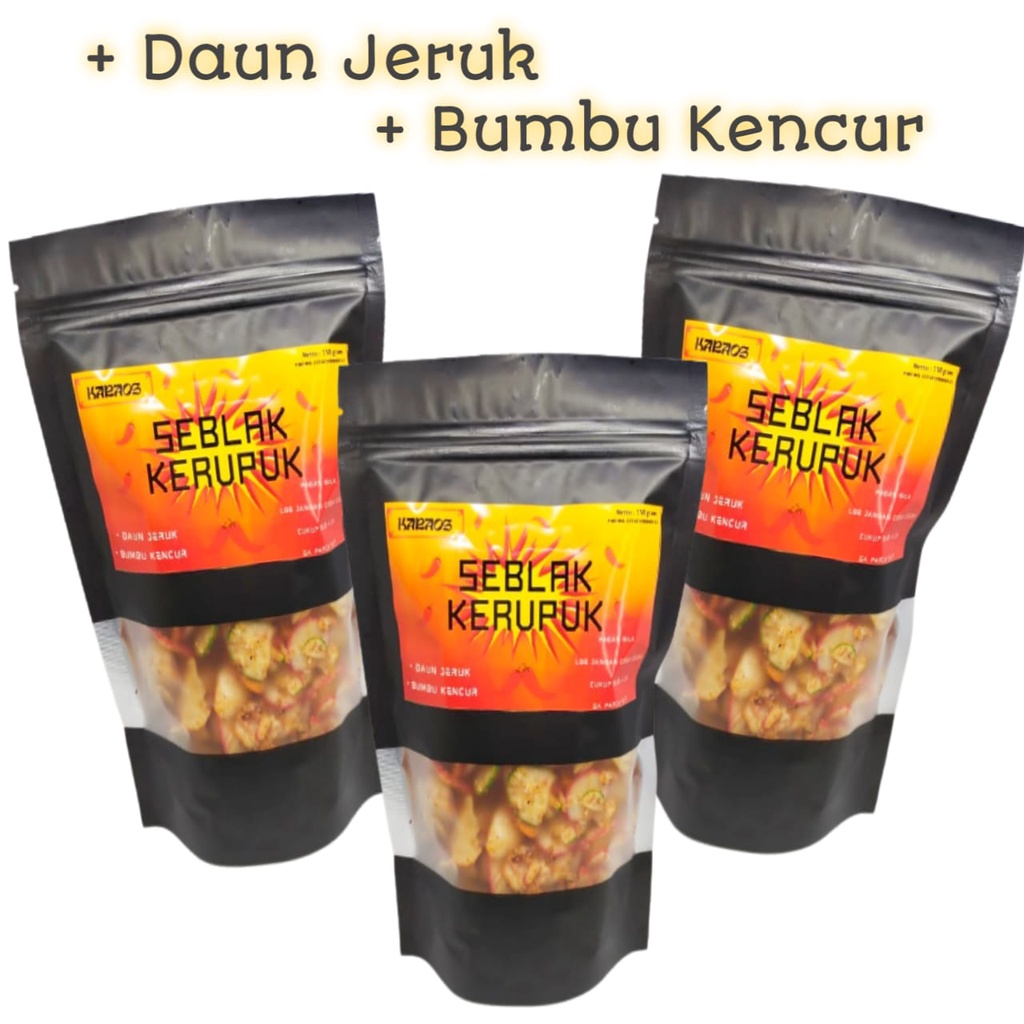 

kerupuk seblak extra pedas hot kemasan bantet cemilan kriuk krupuk jablay murah renyah sebring KARAO