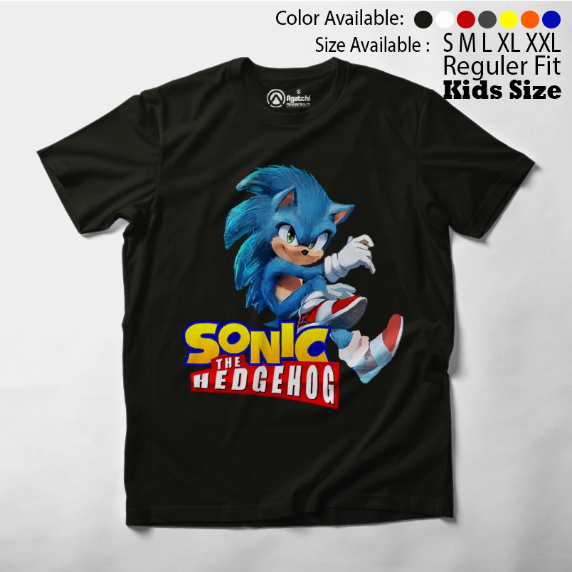 Baju Anak / Kaos Atasan Anak / Kids T Shirt Sonic Hedgehog