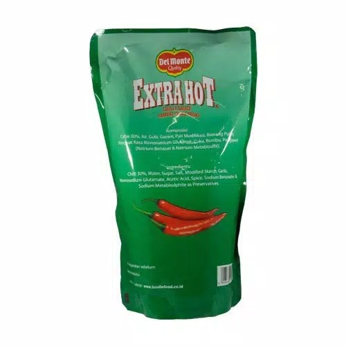 

SAUS-DRESSING- DELMONTE SAUS CHILI EXTRA HOT POUCH 1KG -SAUS-DRESSING.