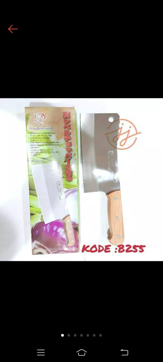 Golok Pisau Dapur Daging Tulang Stainless Steel