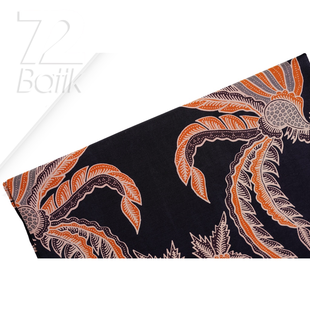 KAIN BATIK PREMIUM Bahan Katun Motif Peksi Asmoro Warna Hitam 722194 Cap 72 Jarik Jarit Samping Kebat Panjang Batik Katun Modern Premium Bahan Seragam Batik Pernikahan Kantor Keluarga Murah Kamen Jadi Batik Bali Lembaran