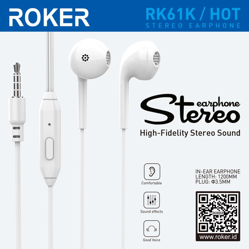 Headset Handsfree Roker Extra Bass Ear Phone support with Microphone