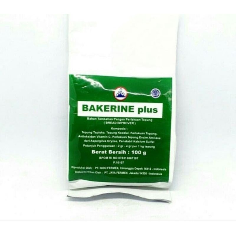 

Bakerine Plus / Pengempuk Roti Bread Improver 100 gram