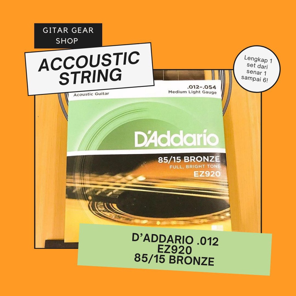 SENAR GITAR AKUSTIK TALI GITAR AKUSTIK SENAR D ADDARIO SENAR D'ADDARIO SENAR GITAR D ADDARIO SENAR GITAR AKUSTIK D ADDARIO SENAR D ADDARIO SENAR AKUSTIK SENAR GITAR STRING SENAR GITAR STRINGS SENAR GITAR AKUSTIK 1 SET .012 EZ920