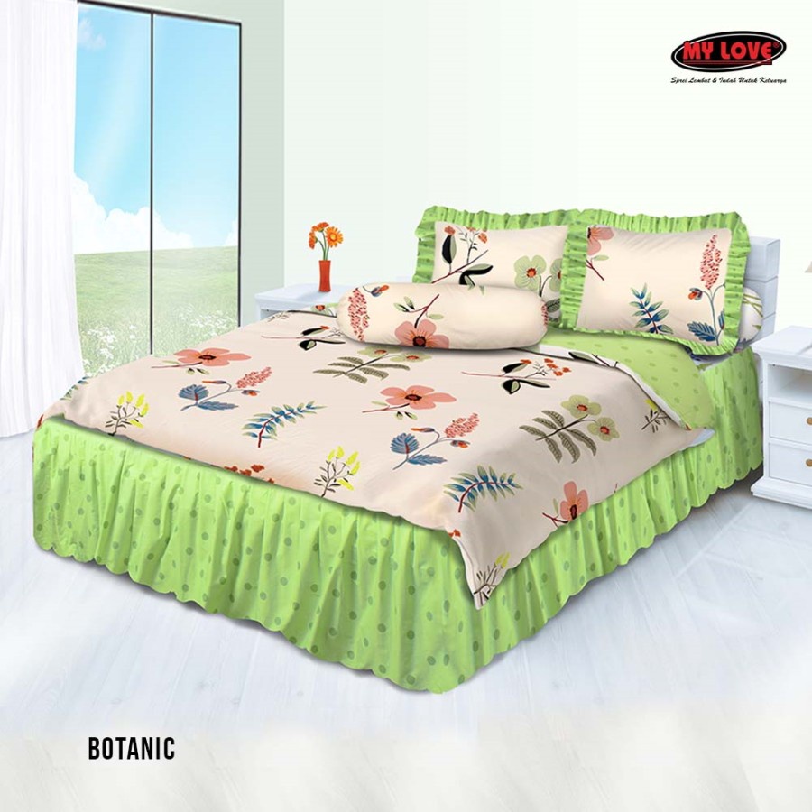Bed Cover My Love - T30 Sprei Rumbai (180x200) King Tinggi 30 Botanic