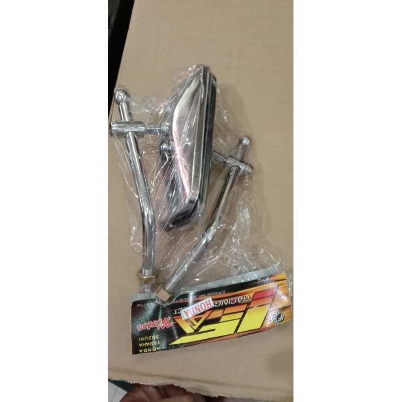 Spion Retro Kotak Chrome Drat Honda/Spion Variasi Murah/Spion Kotak Classic